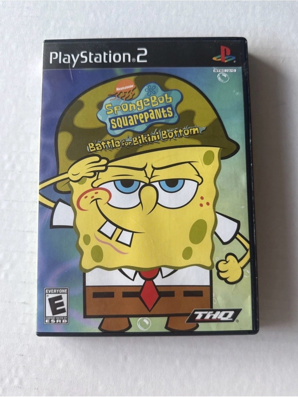 HQ SpongeBob SquarePants: Battle for Bikini Bottom – Yellow & Blue PS2 Cover